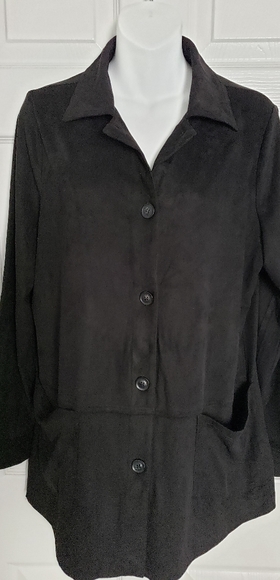 Faux Suede Jacket - Picture 1 of 14